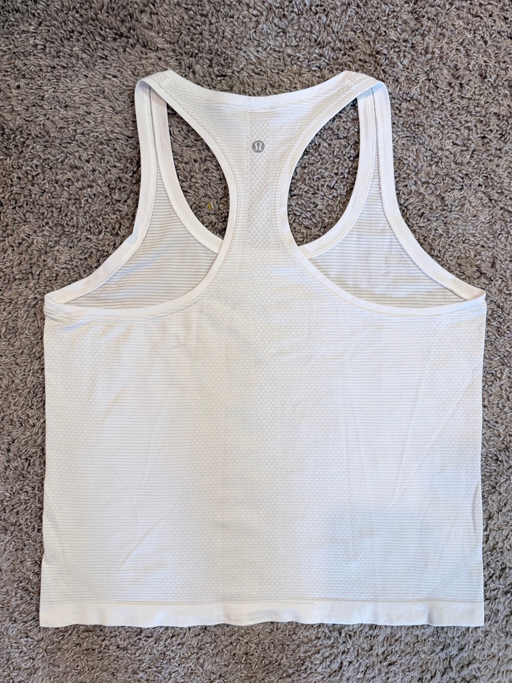 Lululemon Swiftly White Athletic Workout Lightweight Tank Top - Women’s 10